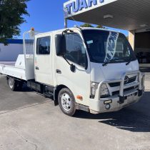 2018 Hino 300 616 crew cab tray top truck for sale