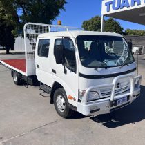 2007 Hino 300 crew cab tray top truck for sale