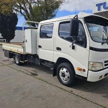 2010 Hino 300 dual cab tray top truck for sale