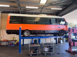 Fuso school bus servicing and repairs at THT Perth