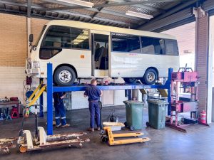 Toyota school bus servicing and repairs at THT Perth