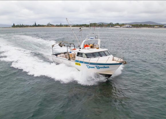 Conquest 60 sardine fishing vessel marine engine repower MAN